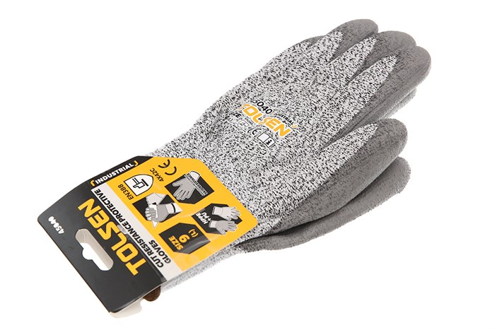 Bao tay vải chống cắt Tolsen 45040 Màu Xám