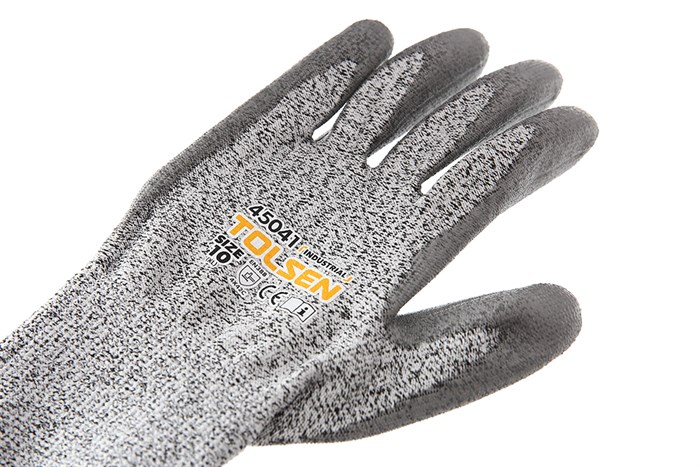 Bao tay vải chống cắt Tolsen 45041 Màu Xám