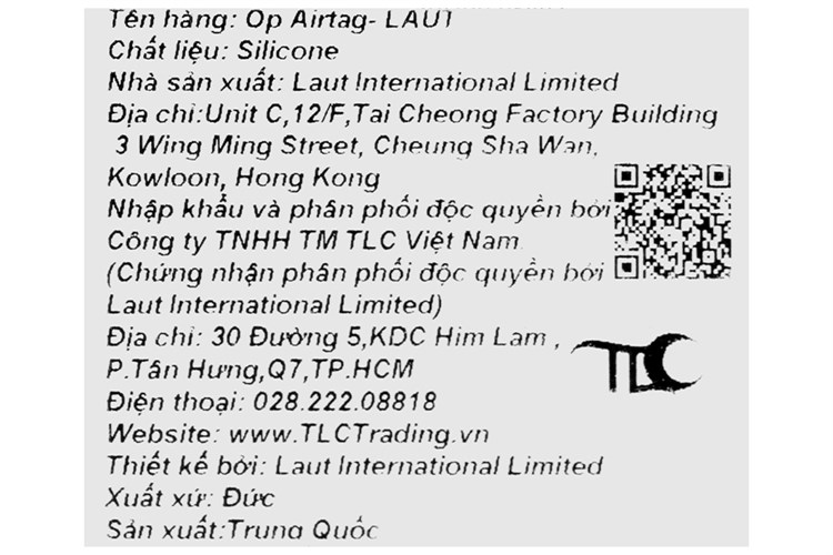 Vỏ bảo vệ AirTag Laut Silicone Huex Đen Màu Đen