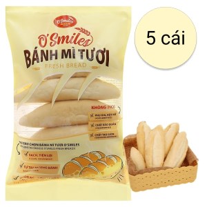 Bánh mì tươi đông lạnh O'smiles 350g