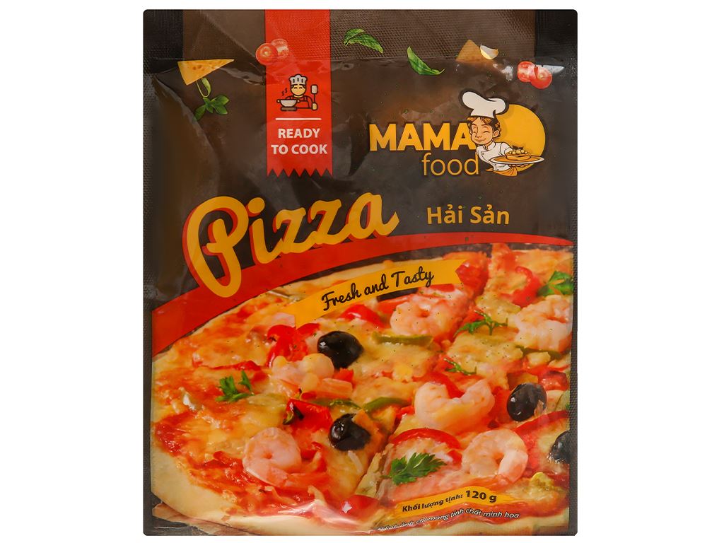 Pizza hải sản Mama Food gói 120g giá tốt tại Bách hoá XANH