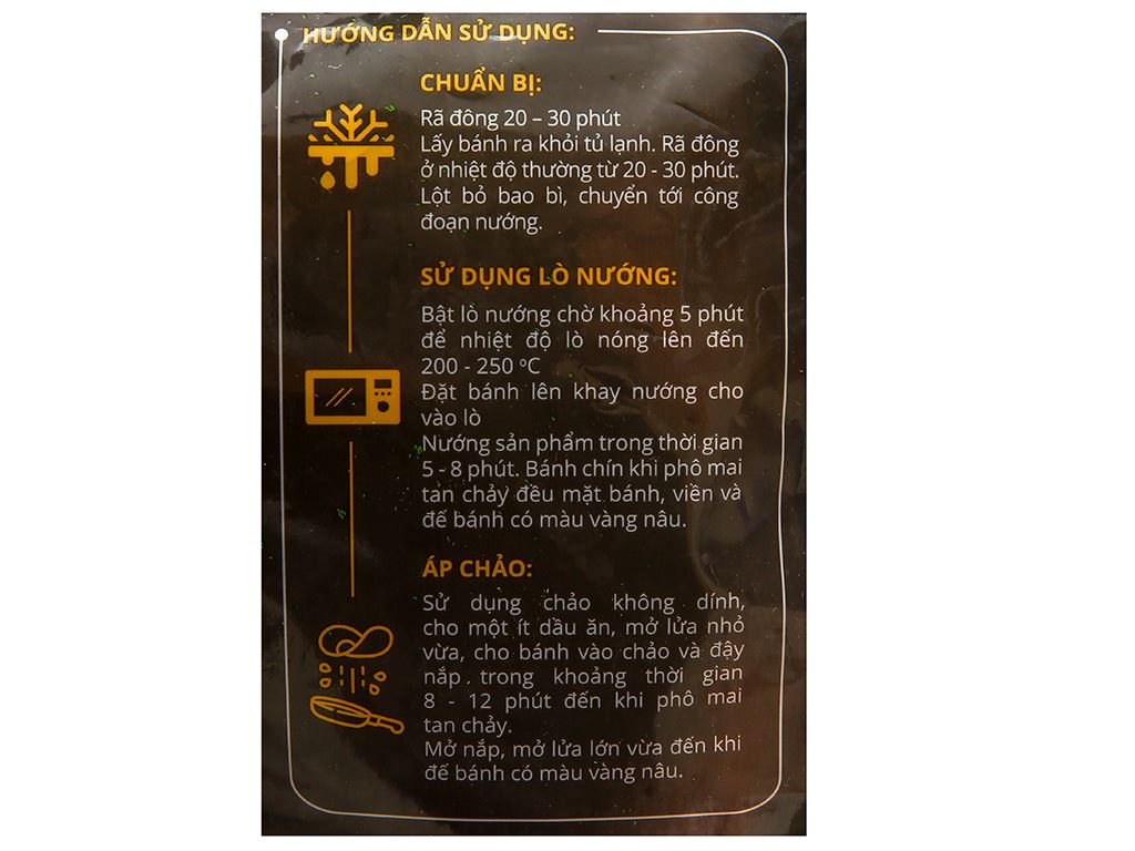 Pizza jambon xúc xích Mama Food 120g 4