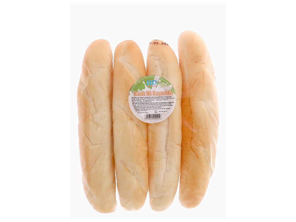 Bánh mì dài Baguette Hoàng Phát gói 200g 1
