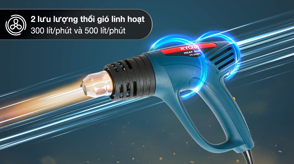 Máy thổi hơi nóng Ryobi HG-2000K 2000W