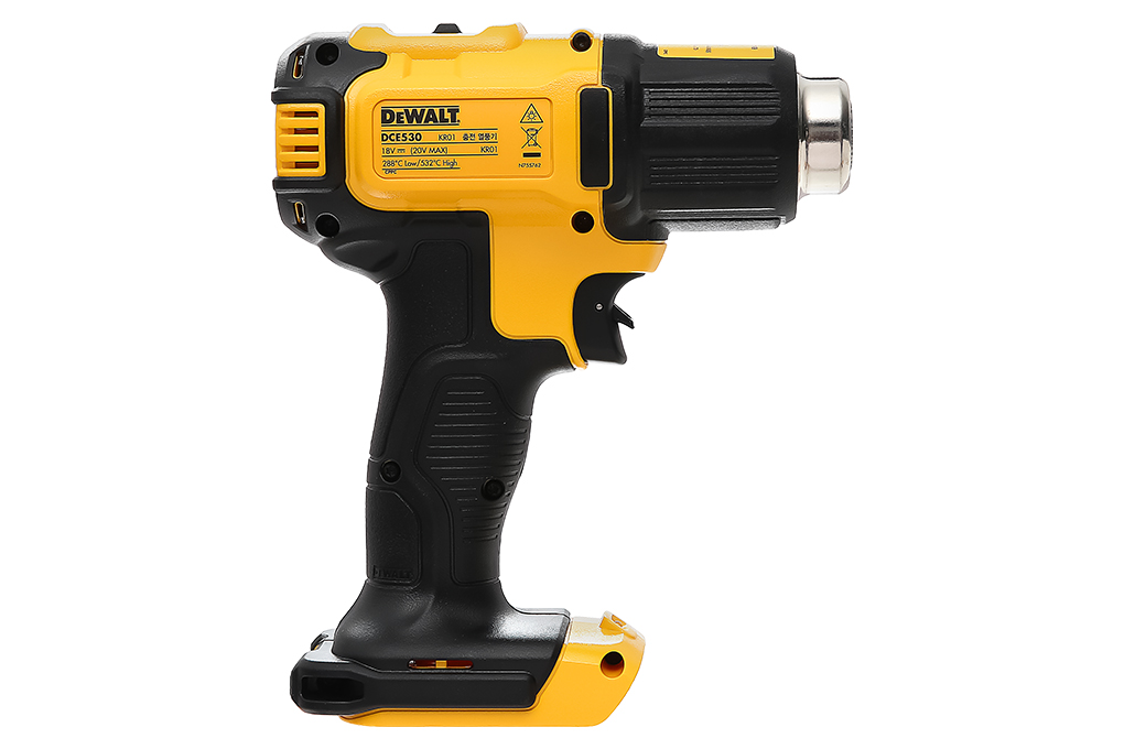 Máy thổi hơi nóng dùng pin Dewalt DCE530N-KR 18V (không kèm pin, sạc) Màu Đen - Vàng