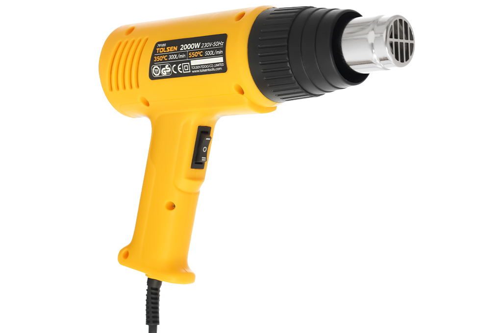 Máy thổi hơi nóng Tolsen 79100 2000W Màu Đen - Vàng