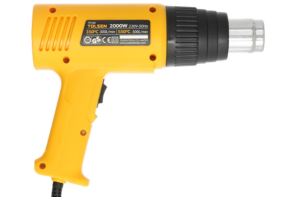 Máy thổi hơi nóng Tolsen 79100 2000W Màu Đen - Vàng