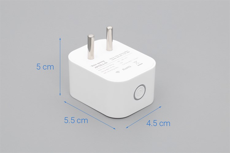 Ổ Cắm Thông Minh Điện Quang Apollo ĐQ SP1.1 01 Wifi Trắng Màu Trắng