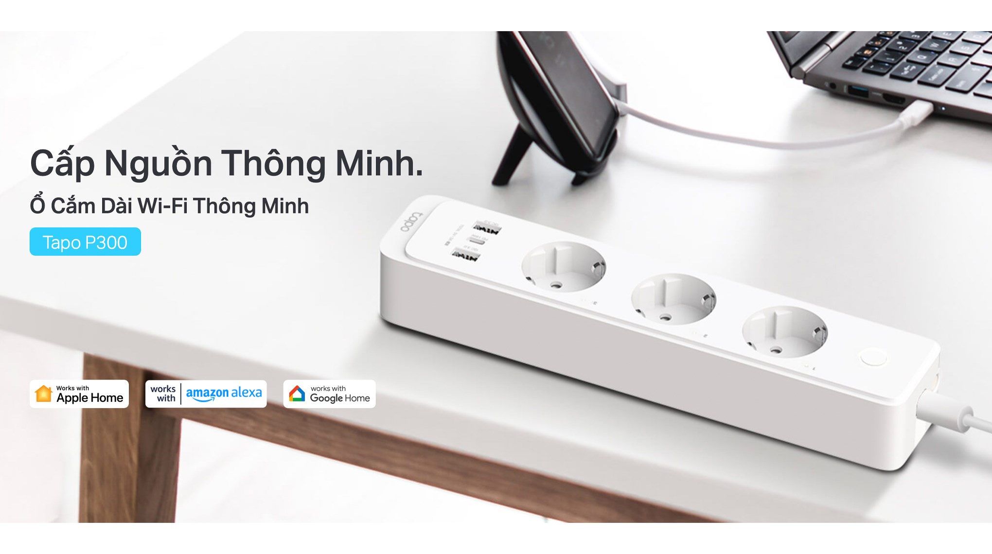 Ổ cắm thông minh TP-Link Tapo P300 Wifi