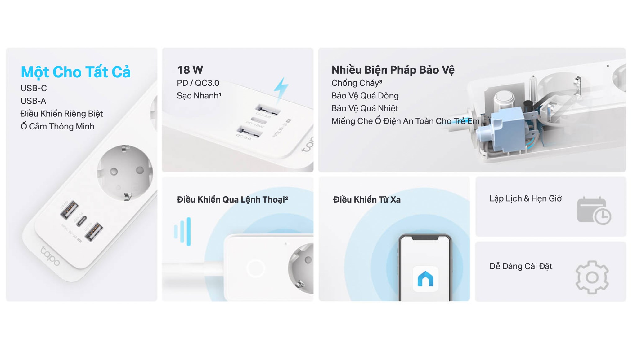 Ổ cắm thông minh TP-Link Tapo P300 Wifi