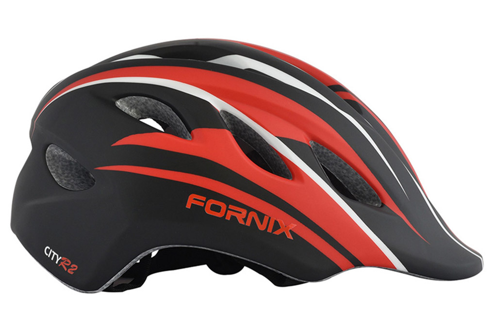 Mũ bảo hiểm xe đạp Size S Fornix A02NM28 Đen Đỏ