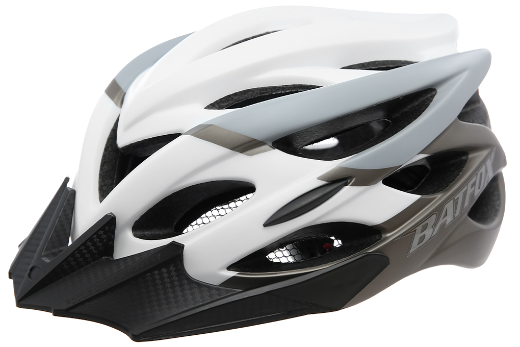 Mũ bảo hiểm xe đạp freesize batfox 8277 trắng - ảnh sản phẩm 1