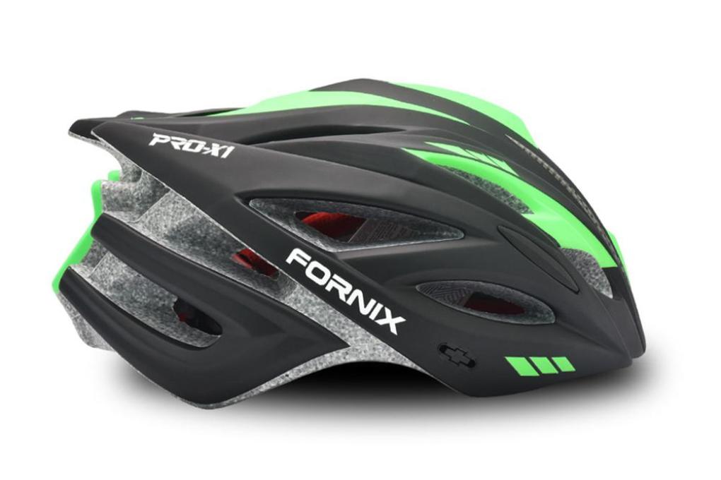 Nón bảo hiểm xe đạp fornix a02nx1 size l đen xanh lá - ảnh sản phẩm 1