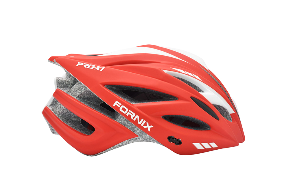Nón bảo hiểm xe đạp fornix a02nx1 size l đỏ trắng - ảnh sản phẩm 1