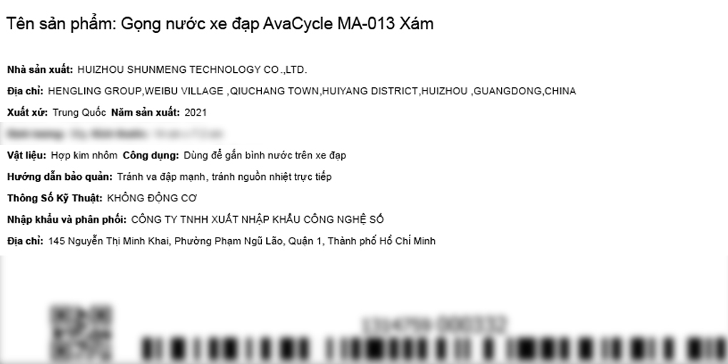 Gọng nước xe đạp avacycle ma-013 xám - ảnh sản phẩm 9
