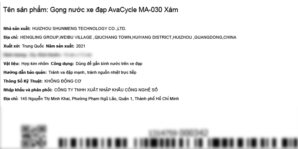 Gọng nước xe đạp avacycle ma-030 xám - ảnh sản phẩm 9
