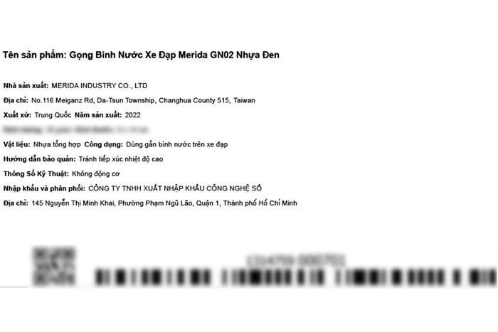 Gọng Bình Nước Xe Đạp Merida GN02 Nhựa Đen