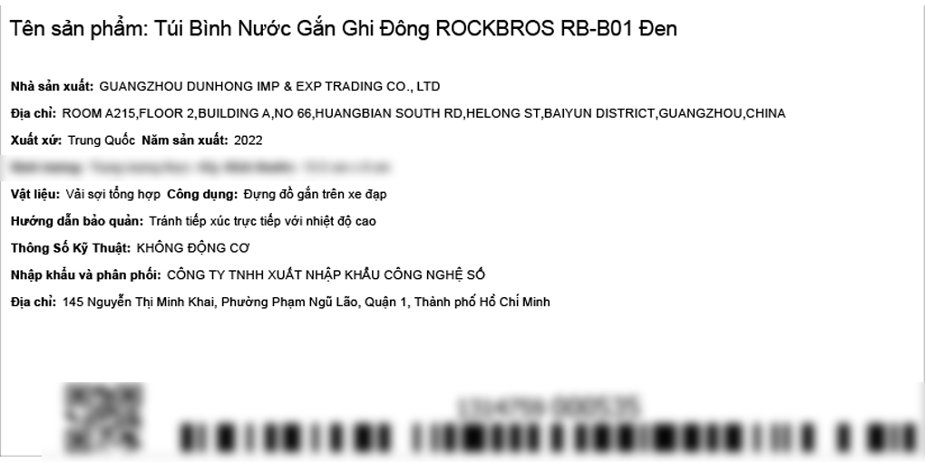 Túi trước ghi đông ROCKBROS RB-B01 Đen