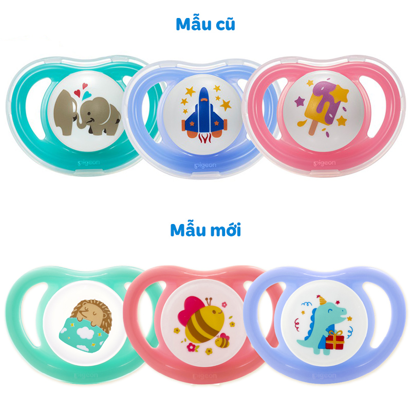 Ti ngậm Pigeon kèm nắp Mini Light size M (6 - 12 tháng) - Màu ngẫu nhiên 2