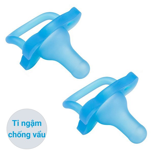 Bộ 2 ti ngậm Dr.Browns chống vẩu (từ 0 tháng) - Màu hồng 18