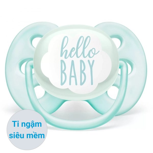 Ti Ngậm Philips Avent Siêu Mềm Scf522/01 (0 - 6 Tháng) - Màu Xanh