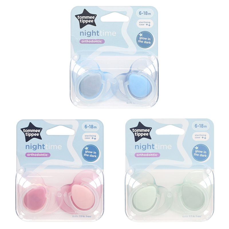 Bộ 2 ti ngậm Tommee Tippee dạ quang Night Time (6 - 18 tháng) - Màu ngẫu nhiên 2