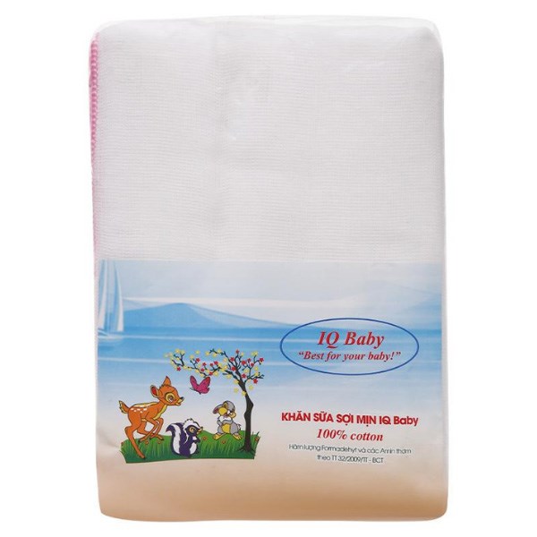 Khăn sữa IQ sợi mịn 4 lớp loại trung chính hãng, giá tốt - AVAKids.com
