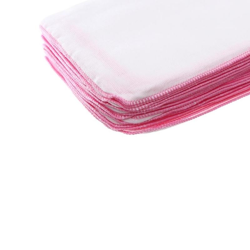 Set 10 cái khăn sữa cotton IQ Baby 4 lớp 28x36 cm - Màu ngẫu nhiên 3