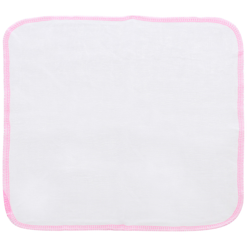 Set 10 cái khăn sữa cotton SHINE KS-15 3 lớp 25x28 cm - Màu trắng