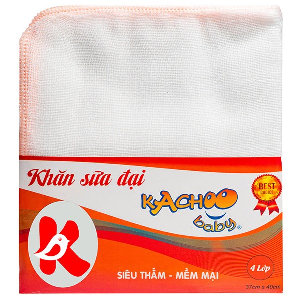 Khăn sữa đại 4 lớp KACHOOBABY (37x40cm) - AVAKids.com