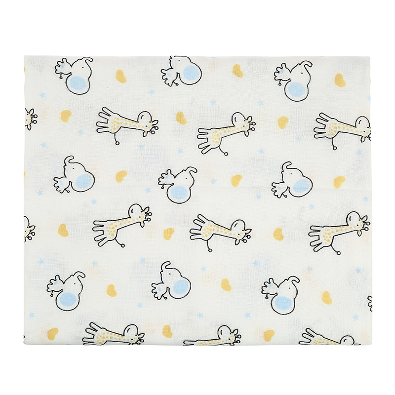Khăn tắm cotton Bessla 2 lớp 90x100 cm - Hình thú 2