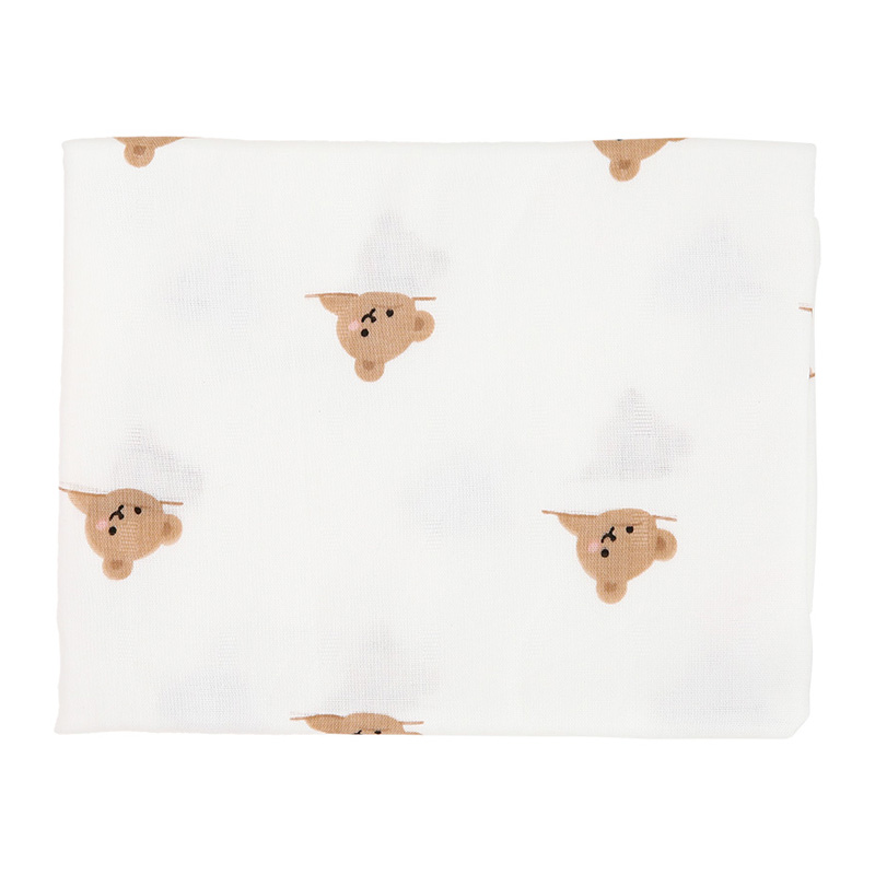 Khăn tắm cotton Bessla 2 lớp 90x100 cm - Hình thú 9