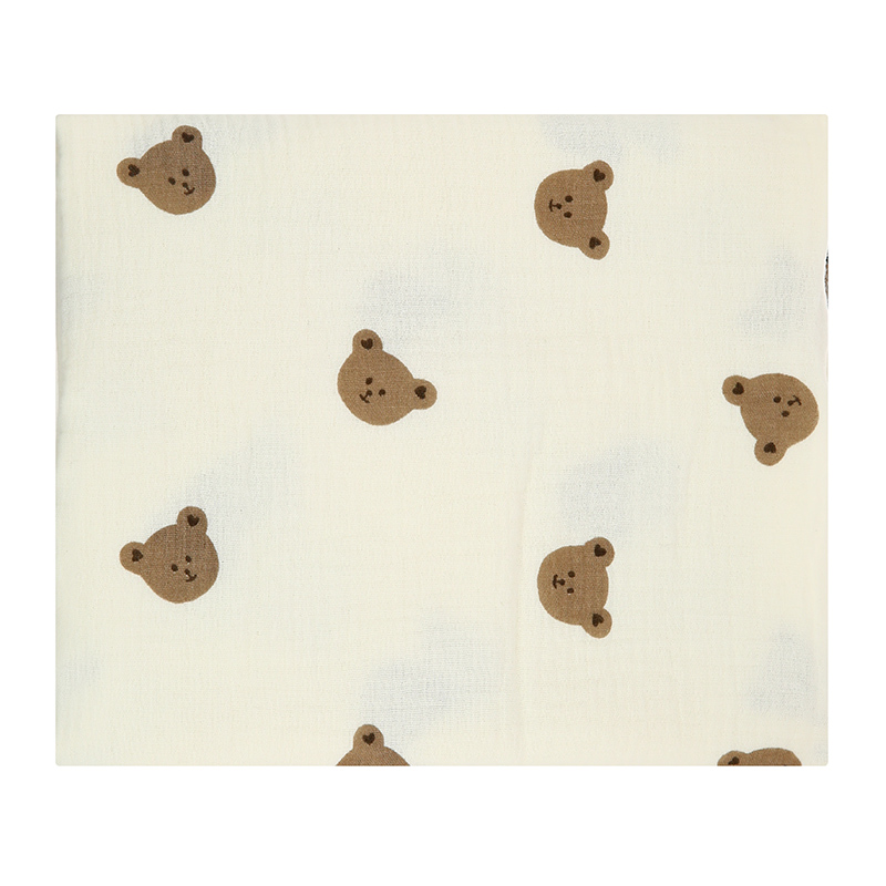 Khăn tắm muslin Bessla 2 lớp 90x100 cm - Gấu bear 2