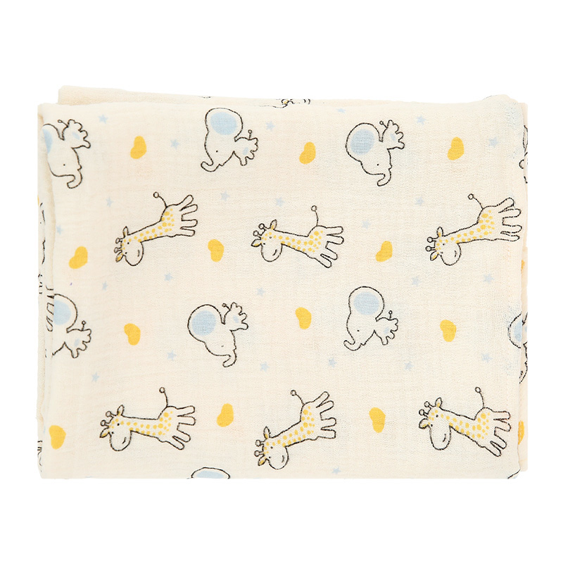Khăn tắm muslin Bessla 2 lớp 90x100 cm - Gấu bear 18