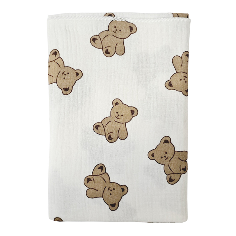 Khăn tắm nhăn cotton KACHOOBABY 2 lớp 85x95 cm - Hoạ tiết ngẫu nhiên 2