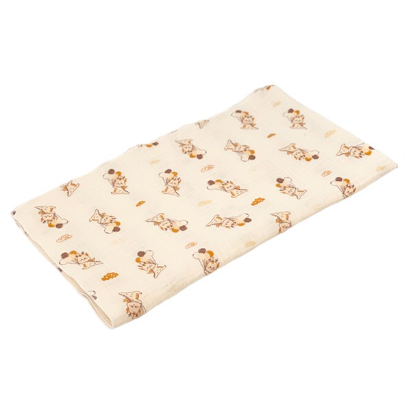Khăn tắm cotton Bessla 2 lớp 90x100 cm - Cún trái tim 6