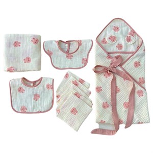 Set phụ kiện cho bé 4 món Bessla - Thỏ hồng