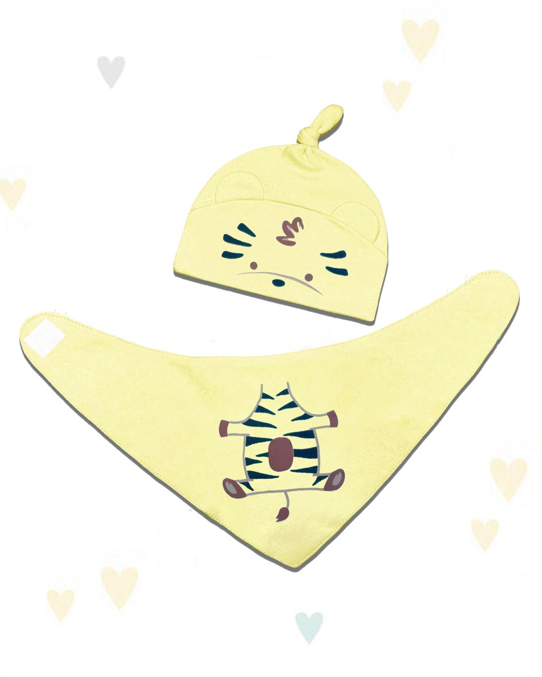 Bộ nón, yếm tam giác hình thú BabyMommy - Màu ngẫu nhiên (0 - 6 tháng) 3