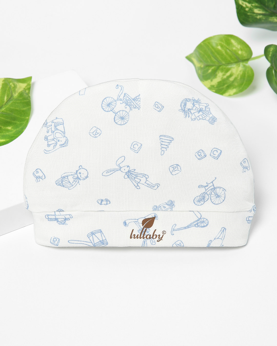Set nón, bao tay bao chân in hình đa sắc Lullaby NH847R màu trắng (0 - 1 tháng) 35