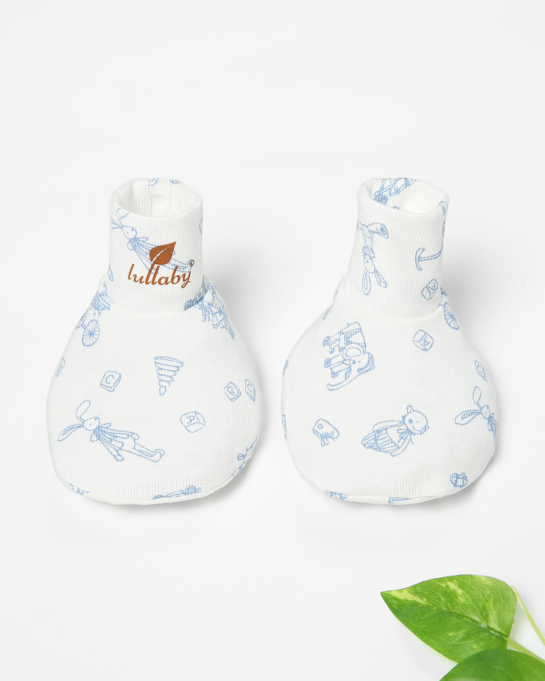 Set nón, bao tay bao chân in hình đa sắc Lullaby NH847R màu trắng (0 - 1 tháng) 39