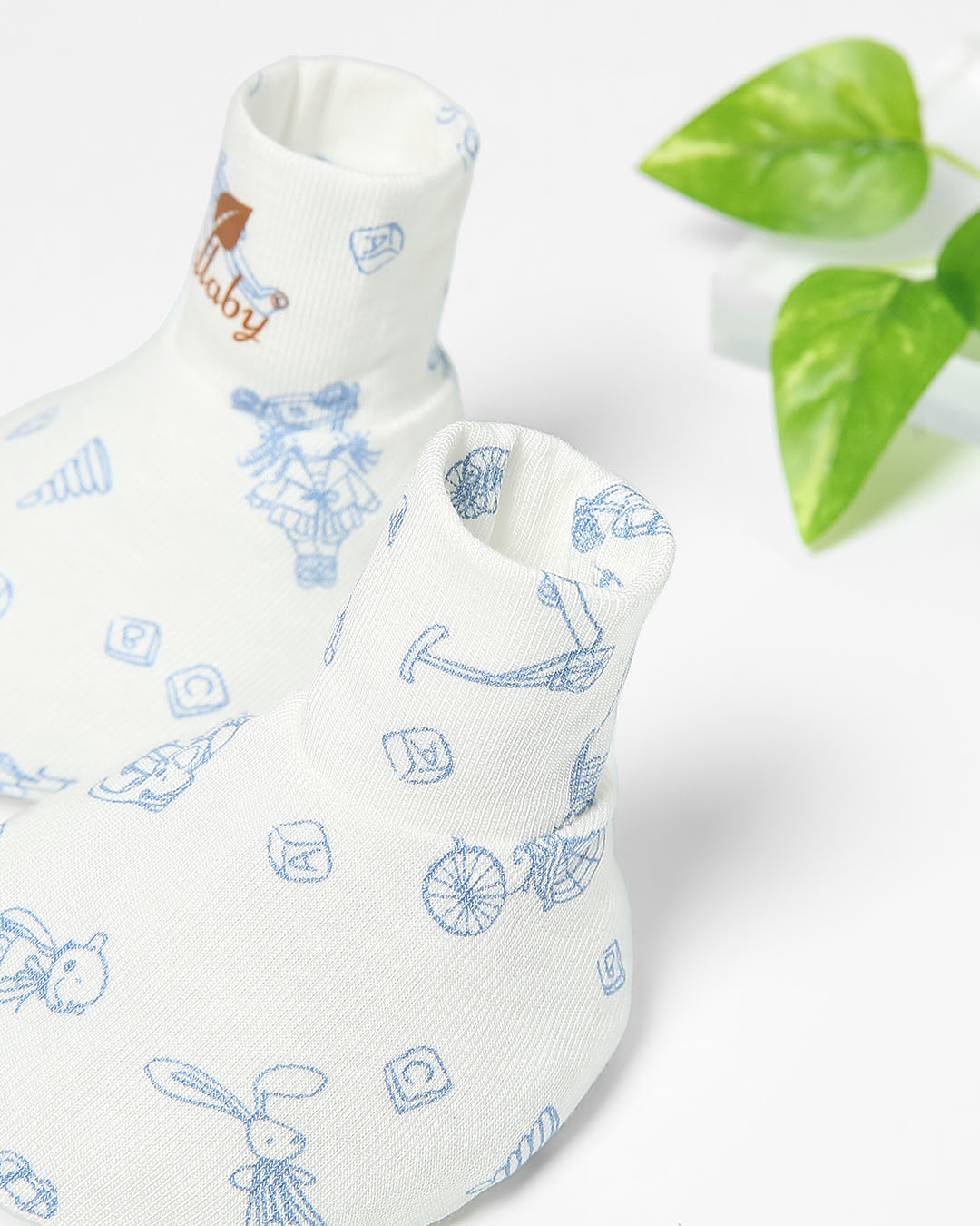 Set nón, bao tay bao chân in hình đa sắc Lullaby NH847R màu trắng (0 - 1 tháng) 41