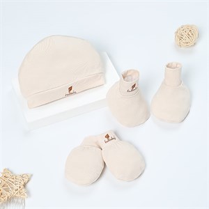 Set nón, bao tay bao chân rayon Lullaby NH977R màu be