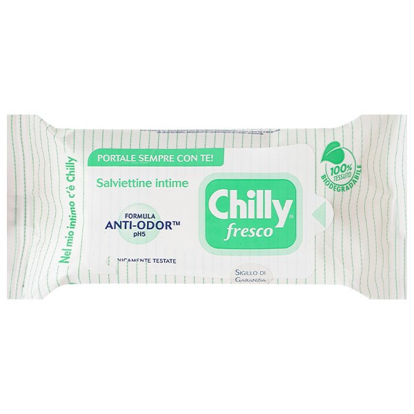 Khăn ướt vệ sinh vùng kín Chilly Fresco se lạnh, làm sạch khử mùi gói 12 miếng
