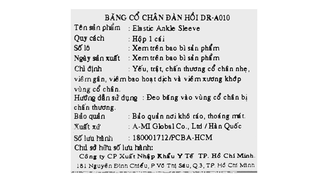 Bao đeo mắt cá chân Dr. Med DR-A010 size S - 15