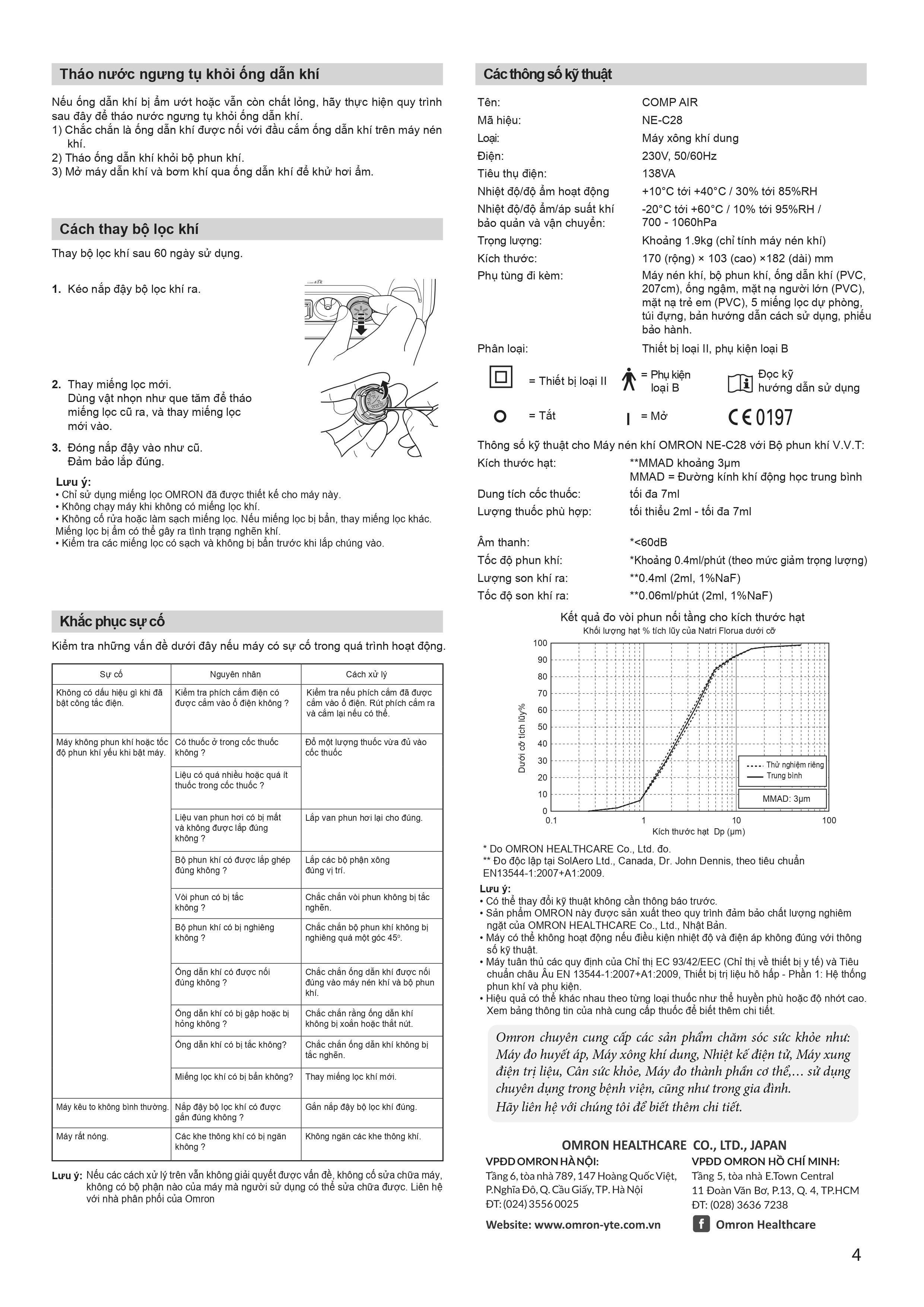 Máy xông khí dung mũi họng Omron NE-C28 - 14