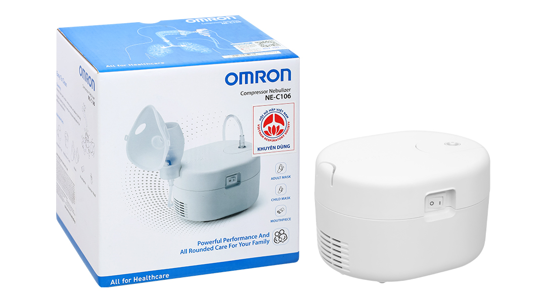 Máy xông khí dung mũi họng Omron NE-C106 - 08/2024 | nhathuocankhang.com