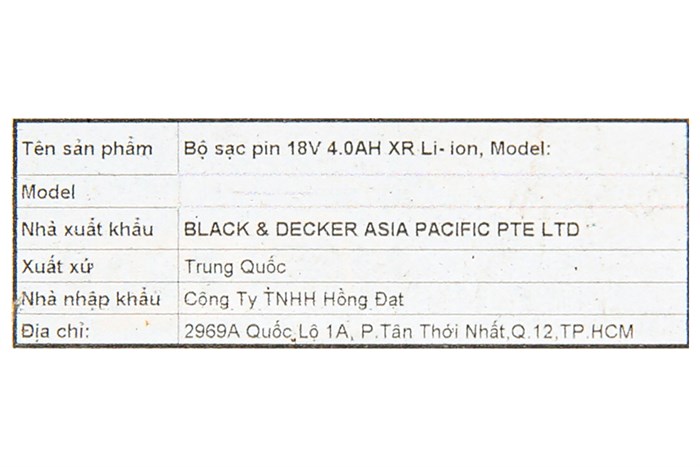 Pin Dewalt DCB182-B1 18V 4.0 Ah