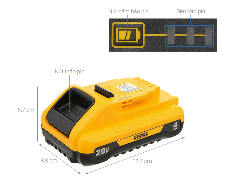 Pin Dewalt DCB240-B1 18V 4 Ah
