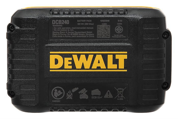 Pin Dewalt DCB240-B1 18V 4 Ah
