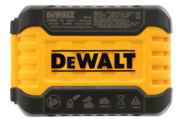 Pin Dewalt DCB606-KR 18V/54V 6.0 Ah/2.0 Ah